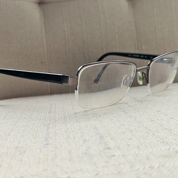 Joseph Abboud Men Eyeglasses Frame Gunmetal Half Rim Glasses 55[[18145 Eyewear - Picture 2 of 12